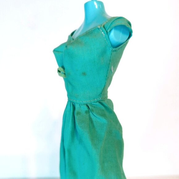 Vintage Deluxe Quick Curl Barbie Blue Dress Only 1976 - Picture 4 of 4